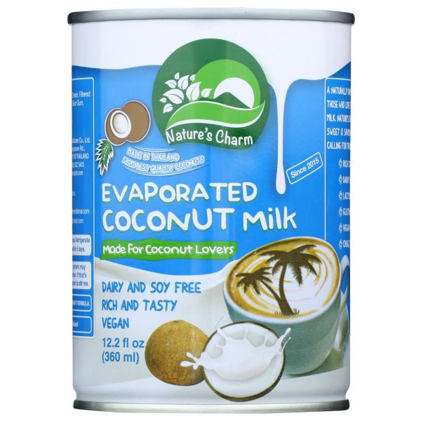 NATURES CHARM: Evaporated Coconut Milk, 12.2 oz