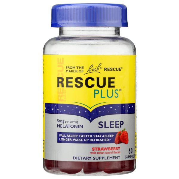NELSON BACH: Rescue Plus Sleep Melatonin Gummy, 60 pc