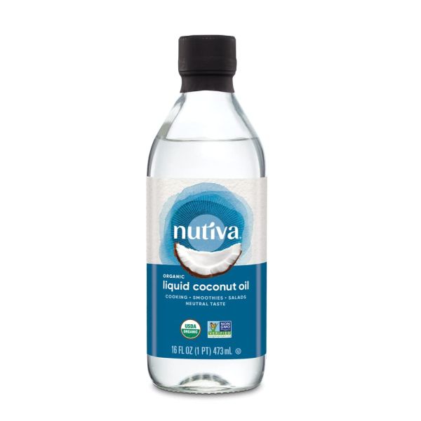 NUTIVA: Organic Liquid Coconut Oil, 16 oz
