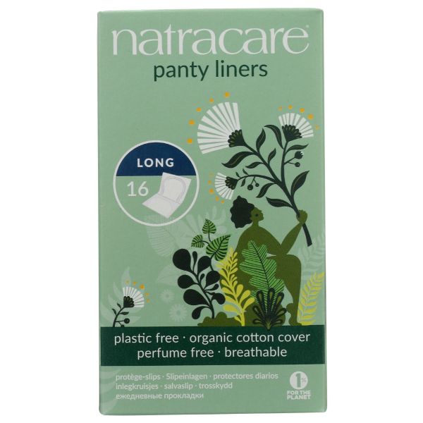NATRACARE: Long Panty Liners, 16 ea