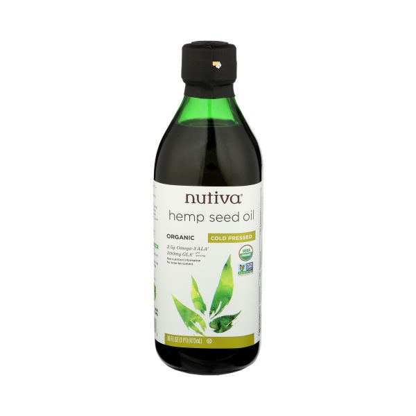 NUTIVA: Organic Hemp Seed Oil Cold Pressed, 16 oz