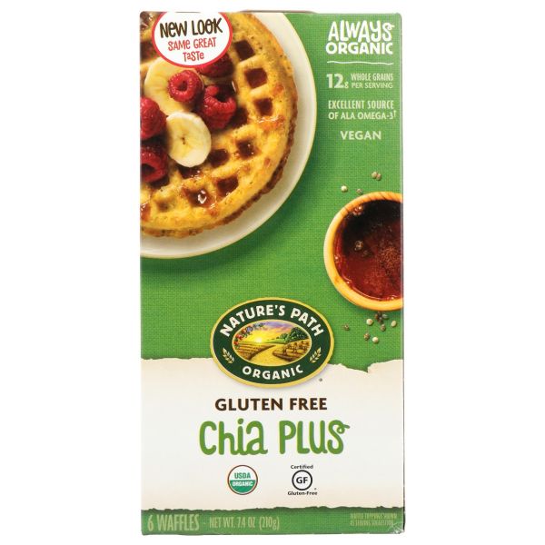 NATURES PATH: Chia Plus Waffle, 7.4 oz