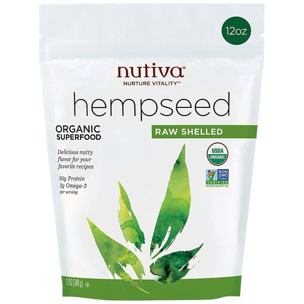 NUTIVA: Organic Shelled Hempseed, 12 oz