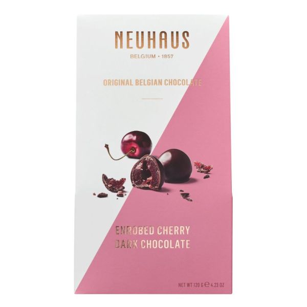 NEUHAUS: Belgian Dark Chocolate Enrobed Cherry, 4.23 oz