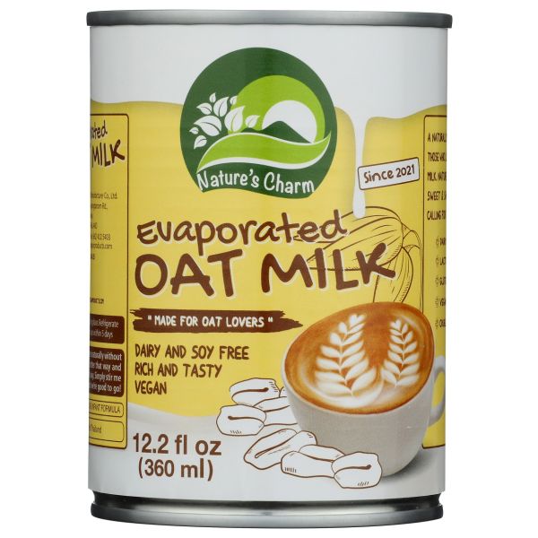 NATURES CHARM: Evaporated Oat Milk, 12.2 oz