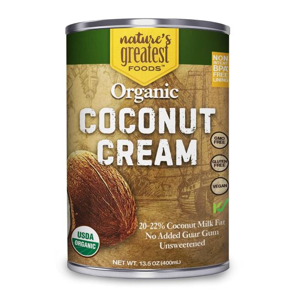 NATURES GREATEST FOODS: Organic Coconut Cream, 13.5 oz