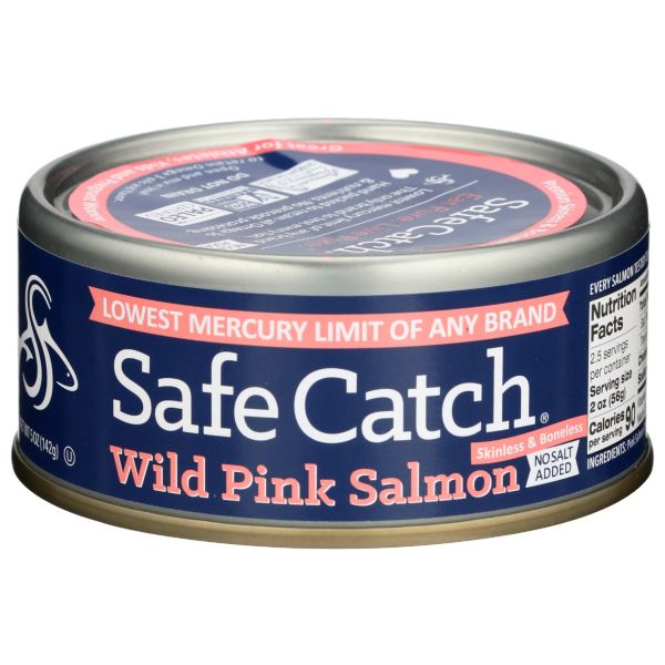 SAFECATCH: Wild Pacific Pink Salmon No Salt Added, 5 oz