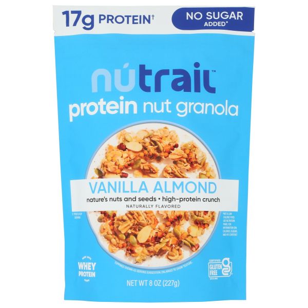 NUTRAIL: Vanilla Almond Protein Nut Granola, 8 oz