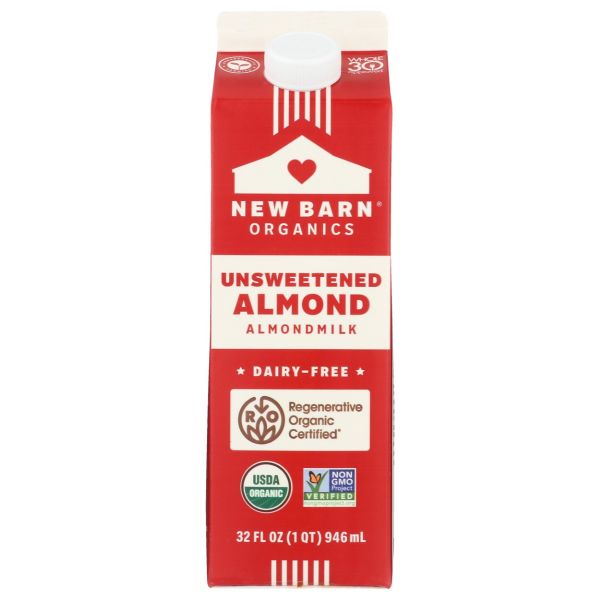 NEW BARN: Unsweetened Almondmilk, 32 fo