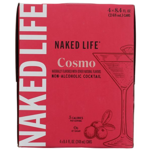NAKED LIFE: Cosmo Cocktail 4 Count, 33.6 fo