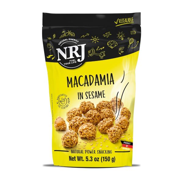 NRJ: Macadamias in Sesame, 5.3 oz