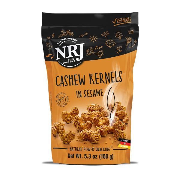 NRJ: Cashew Kernels in Sesame, 5.3 oz