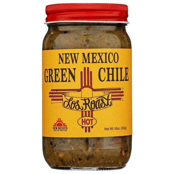 LOS ROAST: New Mexico Hot Green Chile, 16 oz