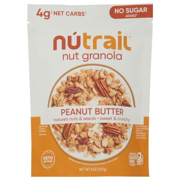 NUTRAIL: Peanut Butter Nut Granola, 8 oz