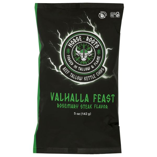 NORSE ROOTS: Valhalla Feast Beef Tallow Chips, 5 oz