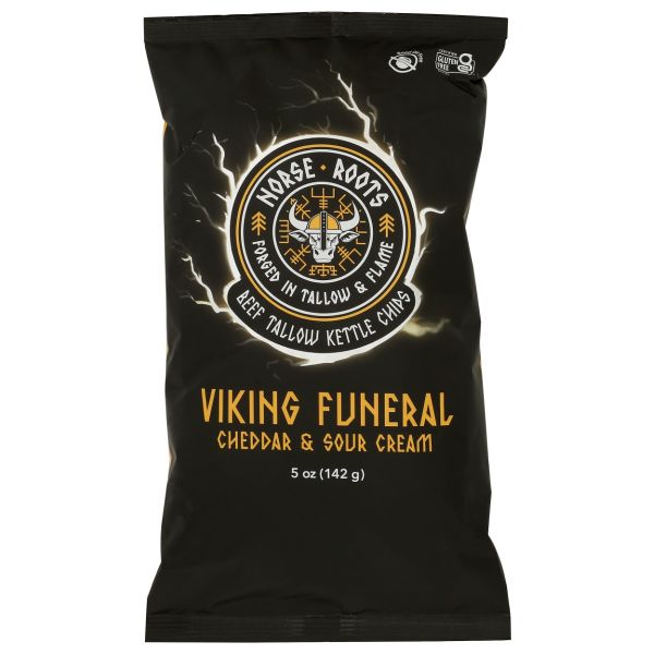 NORSE ROOTS: Viking Funeral Beef Tallow Chips, 5 oz