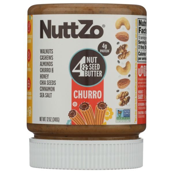 NUTTZO: Churro Nut Butter, 12 oz