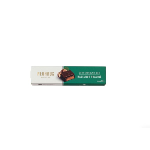 NEUHAUS: Dark Chocolate Hazelnut Praliné Bar, 1.76 oz