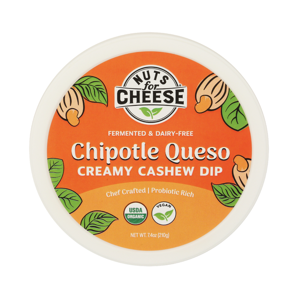 NUTS FOR CHEESE: Creamy Cashew Chipotle Queso Dip, 7.4 oz