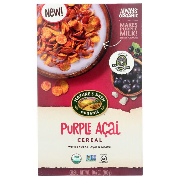 NATURES PATH: Purple Acai Cereal, 10.6 oz