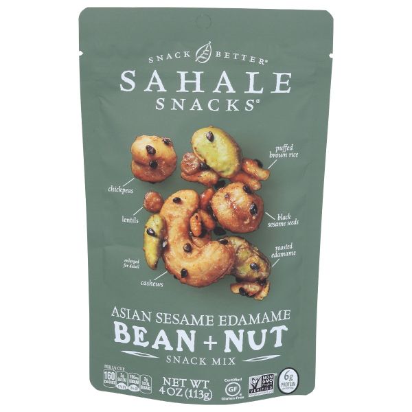 SAHALE SNACKS: Asian Sesame Edamame Bean Nut Snack Mixes, 4 oz