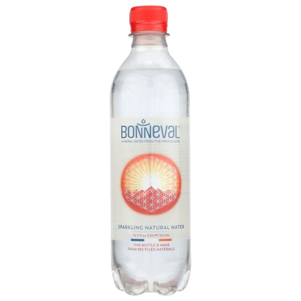 BONNEVAL: Sparkling Mineral Natural Water Bottle, 16.9 fo