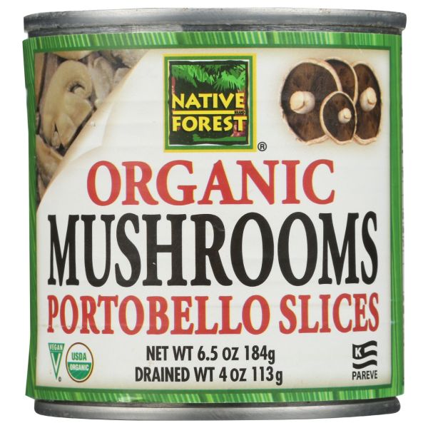 NATIVE FOREST: Organic Mushrooms Portobello Slices, 4 oz