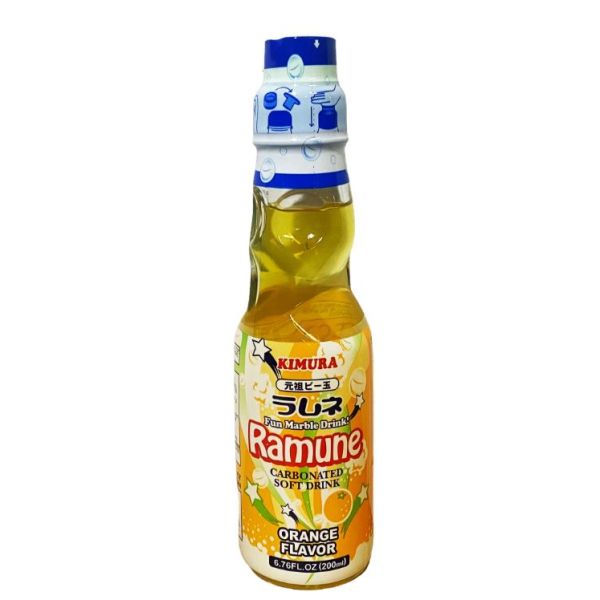 KIMURA: Ramune Orange Flavor, 6.76 oz
