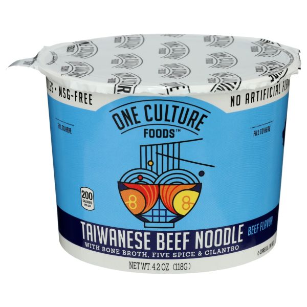 ONE CULTURE FOODS: Taiwanese Beef Noodle, 4.2 oz