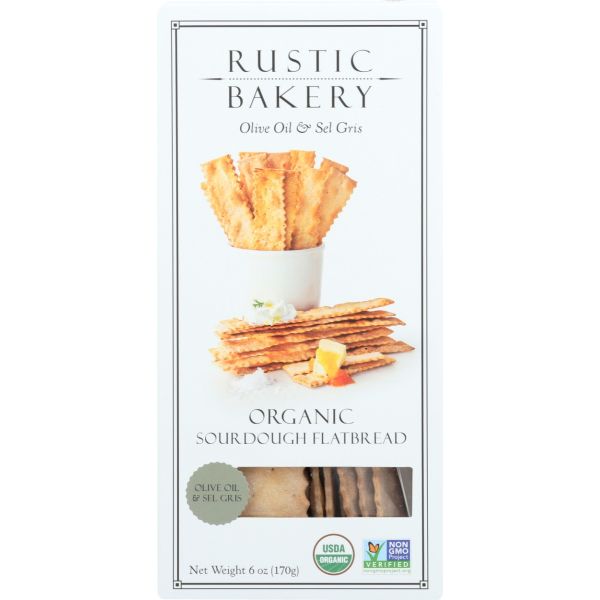 RUSTIC BAKERY: Olive Oil and Sel Gris Flatbread, 6 oz