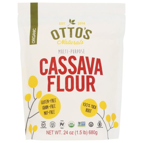 OTTOS NATURALS: Organic Cassava Flour, 1.5 lb