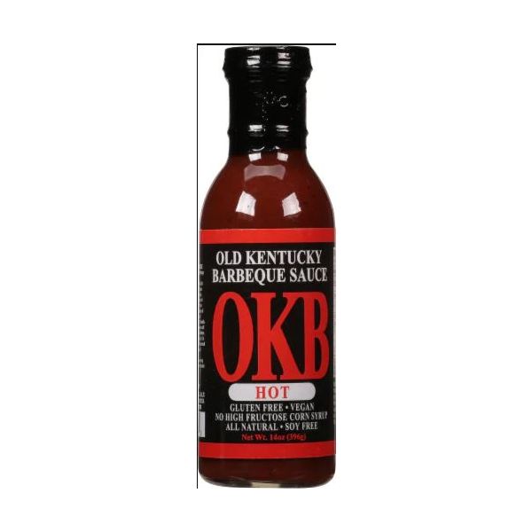THE OKB: Hot Bbq Sauce, 14 oz