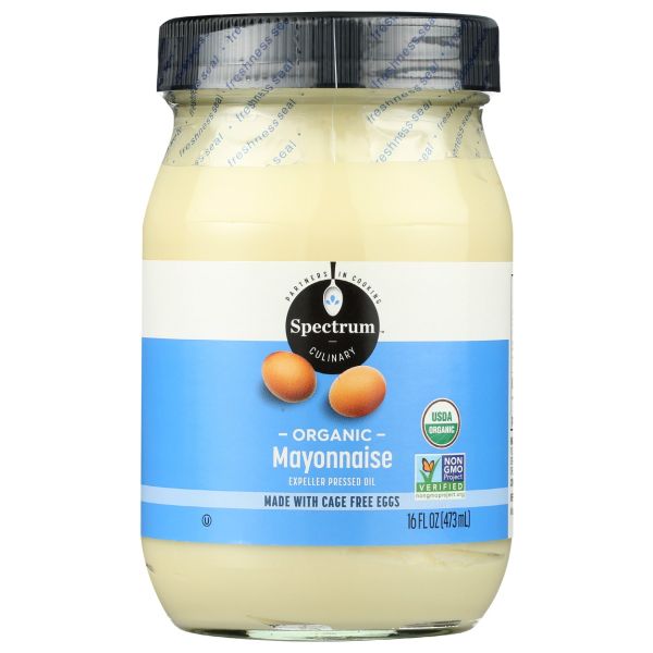 SPECTRUM NATURALS: Organic Mayonnaise With Cage Free Eggs, 16 oz