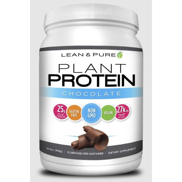 OLYMPIAN LABS: Lean and Pure Plant Protein Chocolate, 548 gm