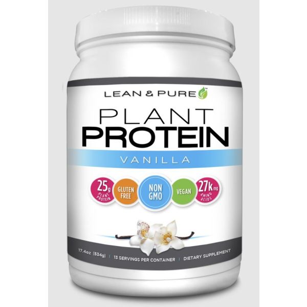OLYMPIAN LABS: Lean and Pure Plant Protein Vanilla, 534 gm