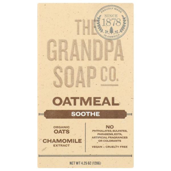 GRANDPAS: Oatmeal Bar Soap, 4.25 oz