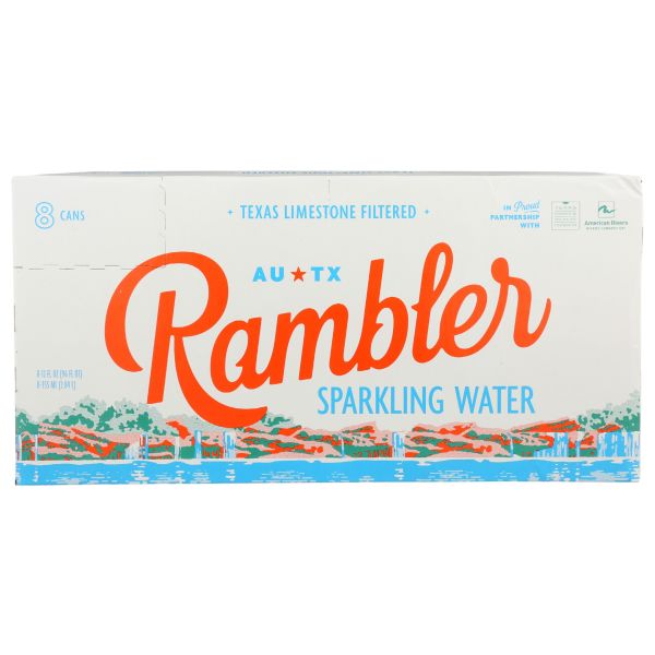 RAMBLER: Original Sparkling Water 8Pk, 96 fo