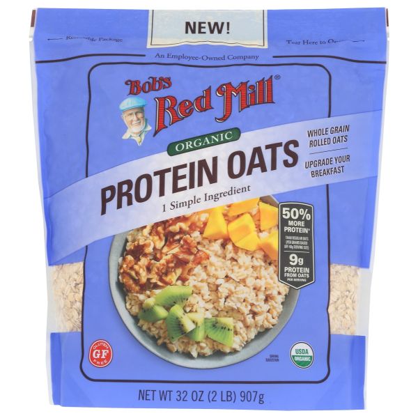 BOBS RED MILL: Organic Protein Oats, 32 oz