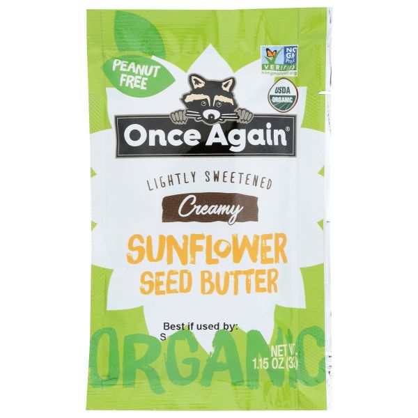 ONCE AGAIN: Organic Sunflower Seed Butter, 1.15 oz