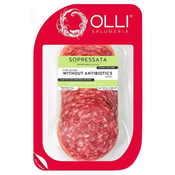 OLLI  SALUMERIA: Sopressata Robust Salami Pre Sliced, 4 oz