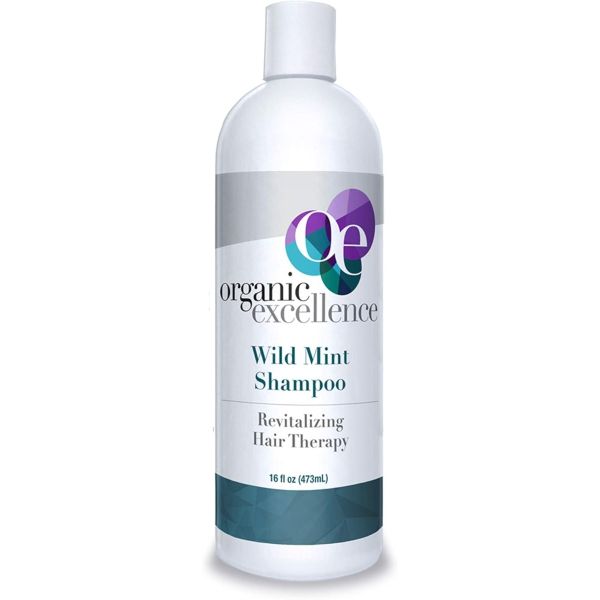 ORGANIC EXCELLENCE: Revitalizing Hair Therapy Wild Mint Shampoo, 16 oz