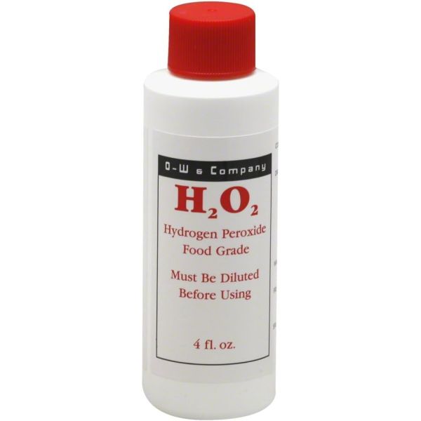 O W & COMPANY: H2O2 Hydrogen Peroxide Food Grade 12 Percent,16 oz