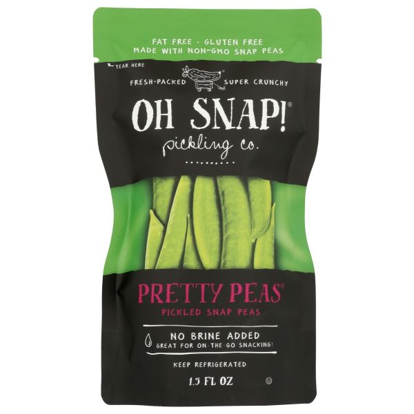 OH SNAP: Pretty Peas Pickled Snap Peas, 1.75 oz
