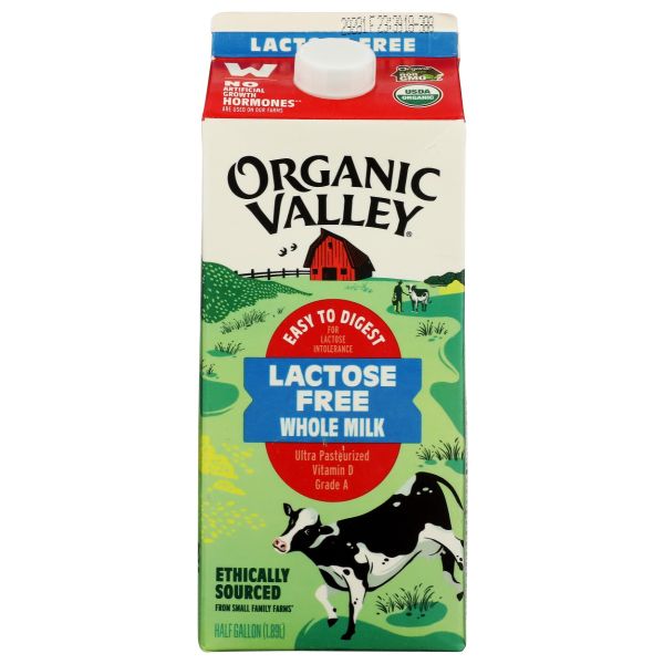 ORGANIC VALLEY: Lactose Free Whole Milk, 64 oz