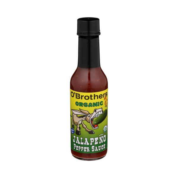 O BROTHERS: Organic Jalapeno Pepper Sauce, 5 oz