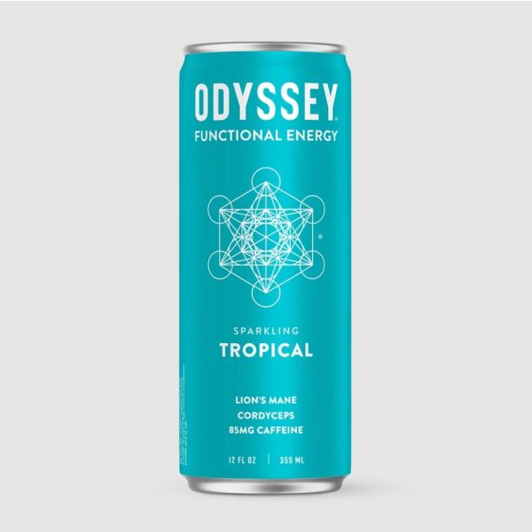 ODYSSEY ELIXIR: Sparkling Tropical Energy Drink, 12 fo