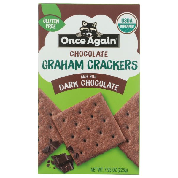 ONCE AGAIN: Dark Chocolate Graham Crackers, 7.93 oz