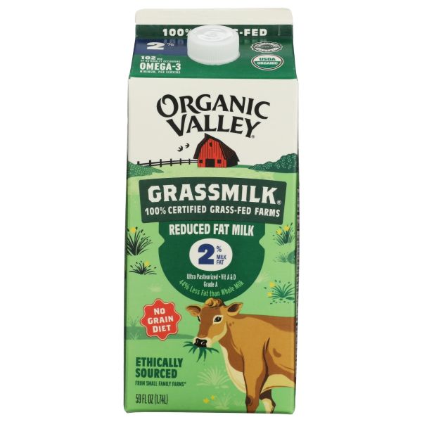 ORGANIC VALLEY: Reduced Fat 2 Percent Grassmilk, 59 fo
