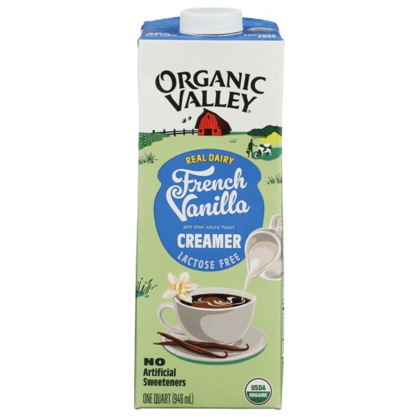 ORGANIC VALLEY: French Vanilla Lactose Free Creamer, 32 fo