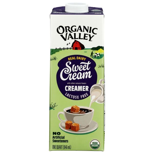 ORGANIC VALLEY: Sweet Cream Lactose Free Creamer, 32 fo